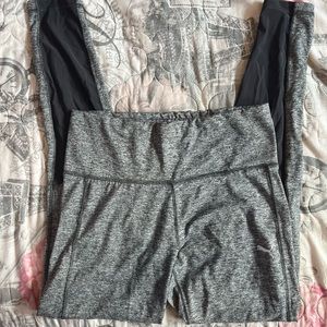 Grey PUMA Leggings with Mesh